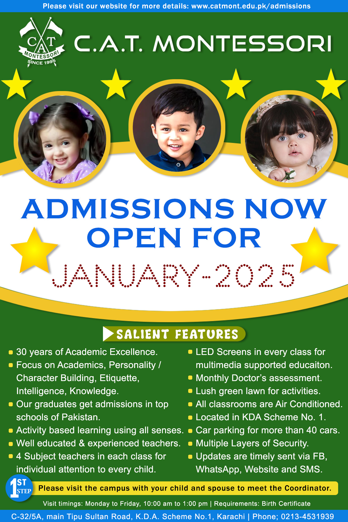 Admissions For January-2025 Session.