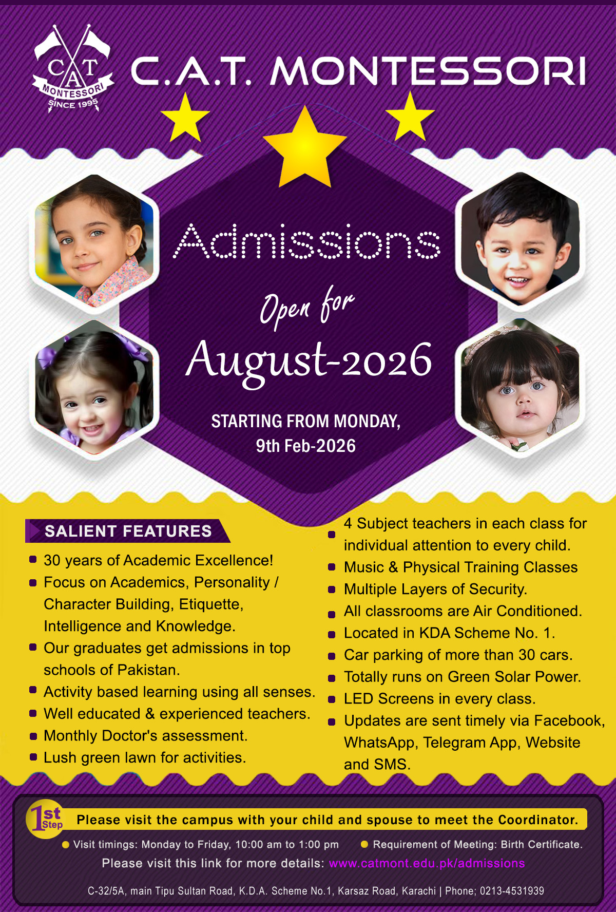 Admissions for August-2026